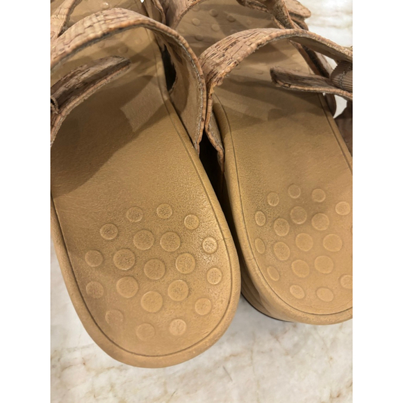Women's Vionic Cork Sandals Size 9 (10) Beige Gold - Picture 5 of 13